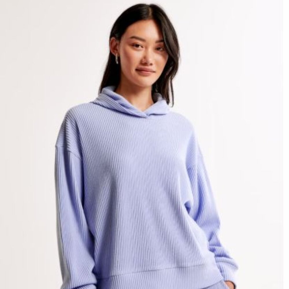 Ribbed Sweatpants and Hoodie Set